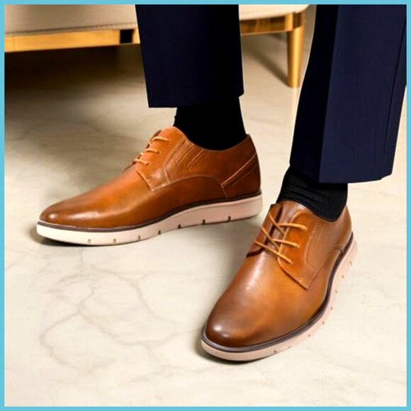 Men\'s Dress Oxfords Plain Toe Lace Up Shoes Comfort Foam Insole Non Slip Stacy Adams Men main image 2